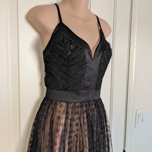 *Lace and Satin A-Line Dress by Citrine- Size XS - Picture 1 of 5